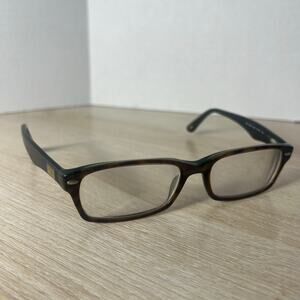 Ray-Ban RB5206 2445 Eyeglasses 54-18-145 Brown Green Full Rim READ DESC